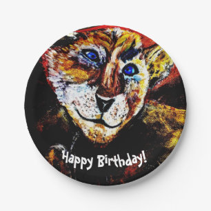 Curious Cub Tiger Birthday Paper Plates