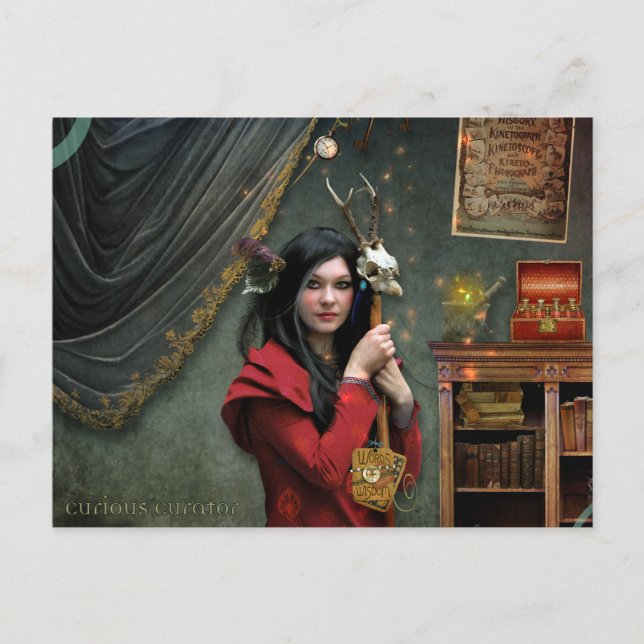 Curious Curator Postcard (Front)