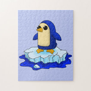 Curious Cute Baby Penguin Jigsaw Puzzle