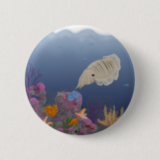 Curious Cuttlefish Pinback Button