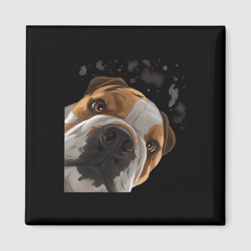 Curious Dog English Bulldog  Magnet