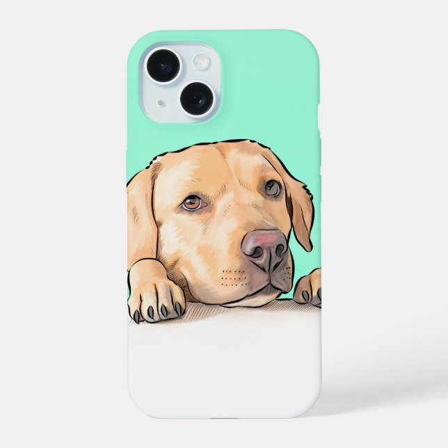 Curious Dog Iphone Case (Back)