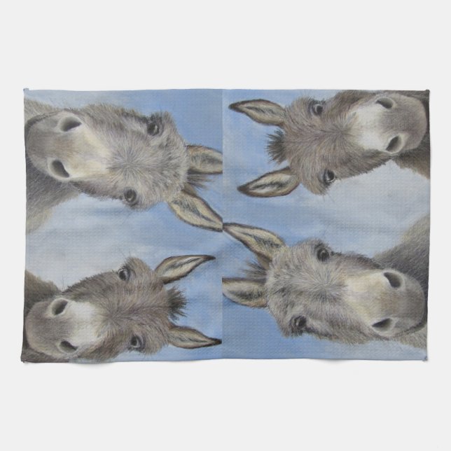 Curious Donkeys Kitchen Towel (Horizontal)