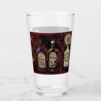 Curious Elixirs & Raven Gothic Glass Tumbler