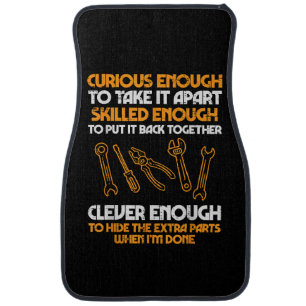 Curious Enough To Take It Apart Car Auto Garage Me Floor Mat