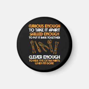 Curious Enough To Take It Apart Car Auto Garage Me Magnet