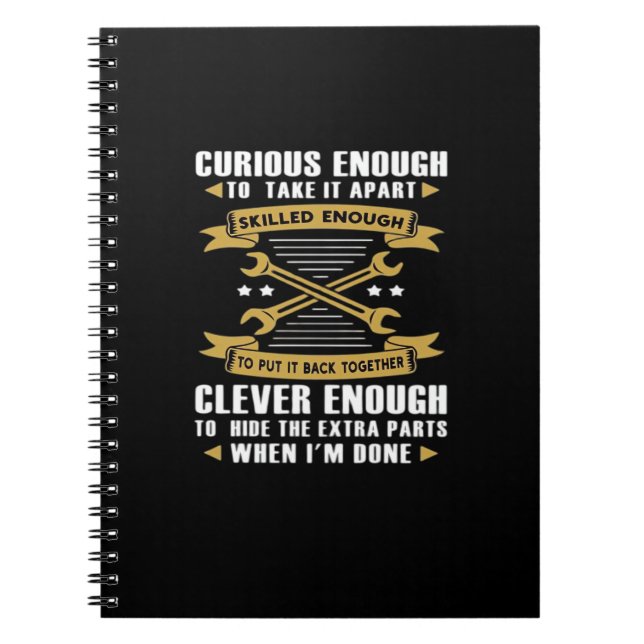 Curious Enough To Take It Apart Skill - Skilled La Notebook (Front)