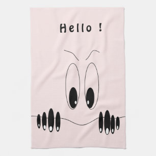 Curious Eyes Kitchen Towel Playful