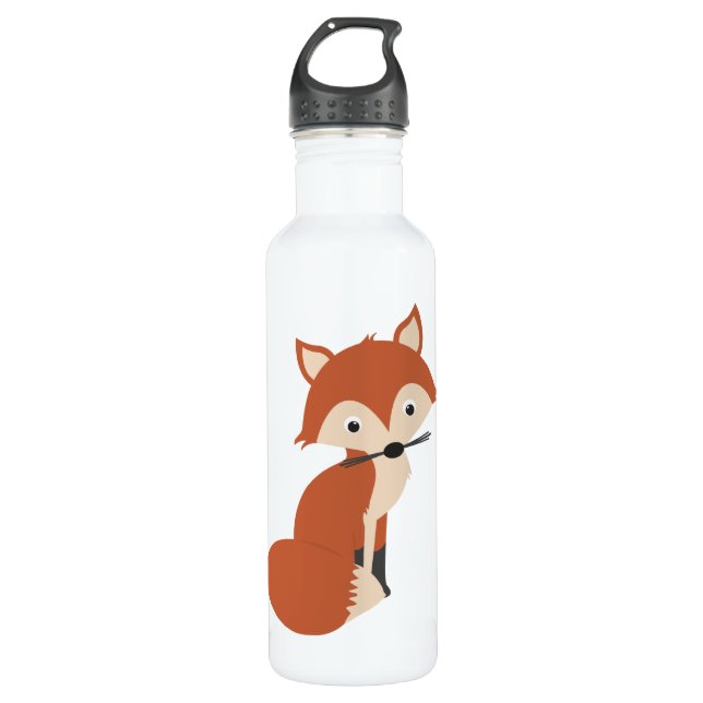Curious Fox Water Bottle (Front)