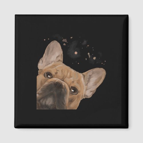 Curious Frenchie Dog French Bulldog  Magnet