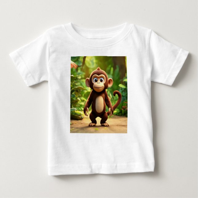  Curious George: The Tiny Traveler Baby T-Shirt (Front)