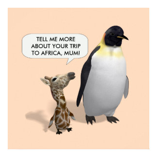 Curious Giraffe Baby Poster