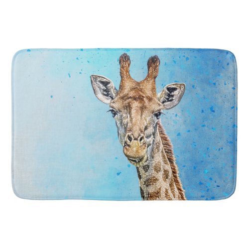 Curious Giraffe Bath Mat