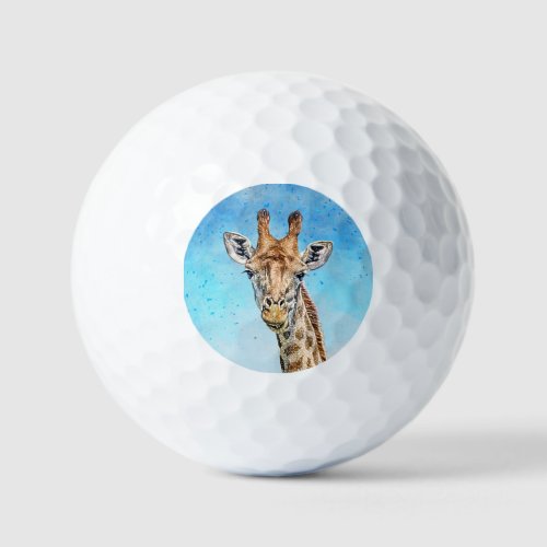 Curious Giraffe Golf Balls