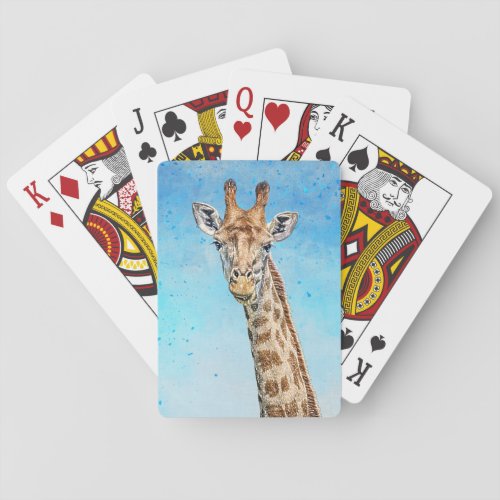 Curious Giraffe Poker Cards