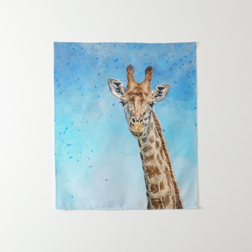 Curious Giraffe Tapestry