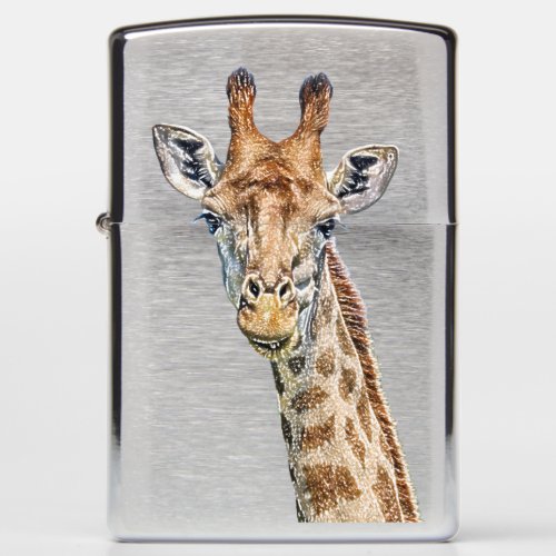 Curious Giraffe Zippo Lighter