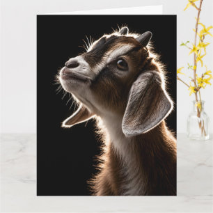Curious Goatling Card