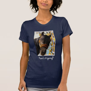 Curious Horse Looking Through The Kitchen Window T-Shirt