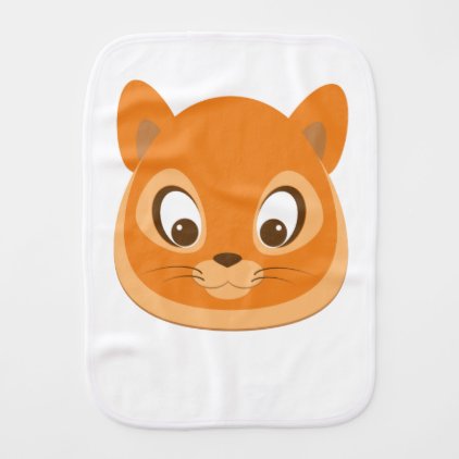 Curious Kitten Burp Cloth