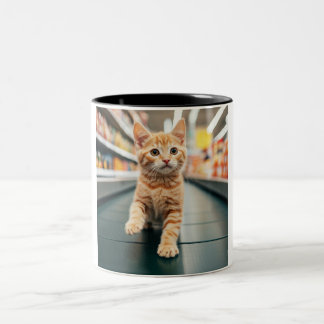 Curious Kitten Conveyor Caper Mug