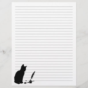 Curious Kitten Letterhead - Cats & Books