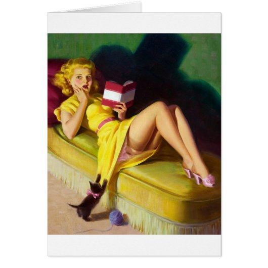 Curious Kitten Pin Up Cards (Front)