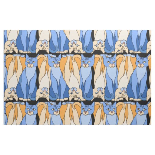 Curious Kitties Fabric (Lori Corbett)