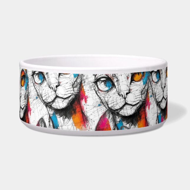 Curious Kitty  Bowl (Front)