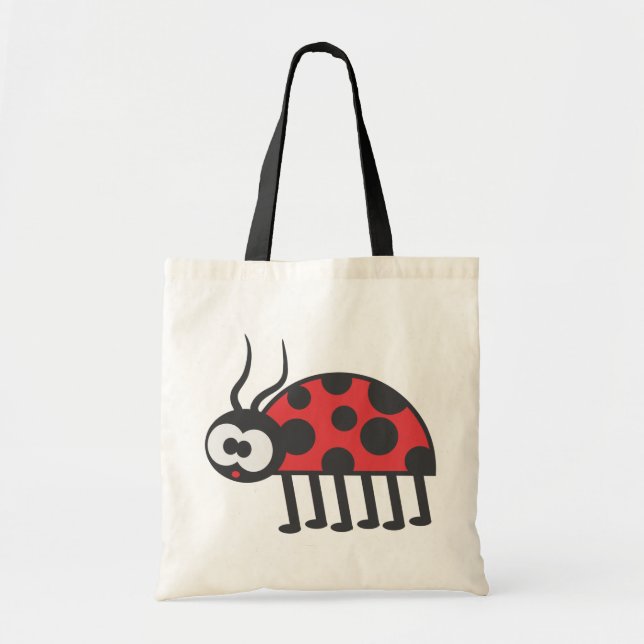Curious Ladybug Tote Bag (Front)