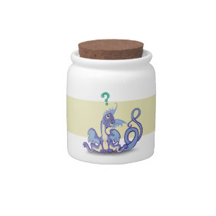 Curious lil dragon~ candy jar