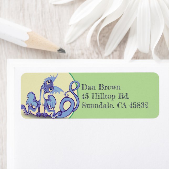 Curious lil Dragon Label (Insitu)