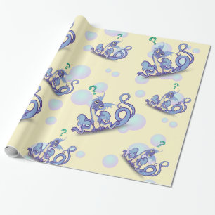 Curious Little Dragon Wrapping Paper