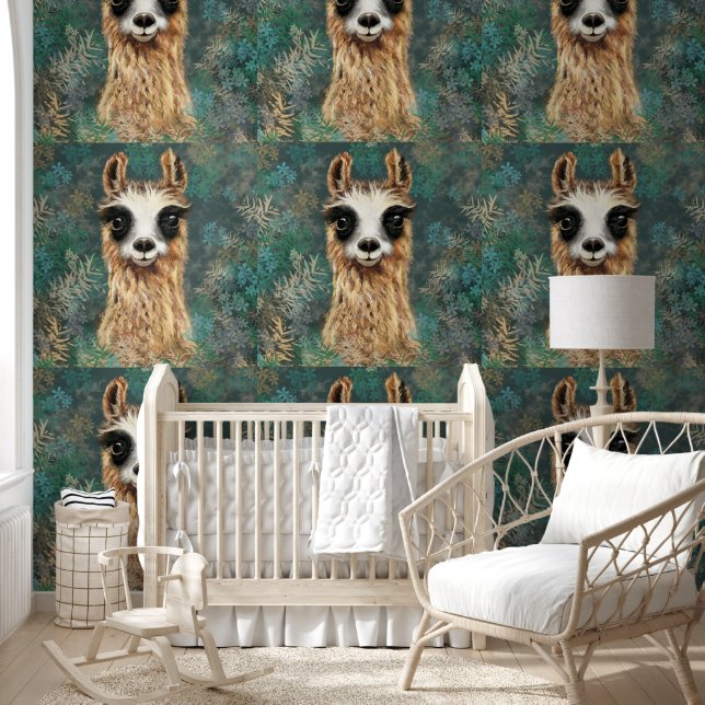 Curious Llama Funny Wallpaper (Kids)