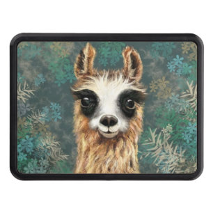 Curious Llama Hitch Cover - Fun