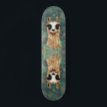 Curious Llama Skateboard Funny<br><div class="desc">Curious Baby Llama</div>