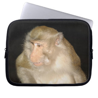Curious macaque from Phuket island in Thailand Laptop Sleeve