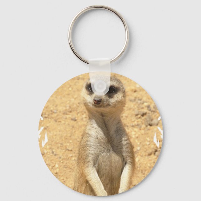 Curious Meerkat Keychain (Front)