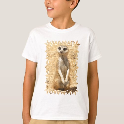 Curious Meerkat Kids T_Shirt