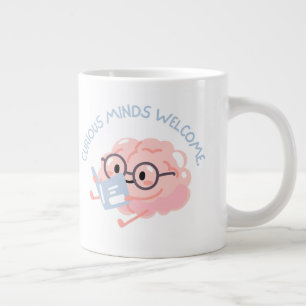 Curious Minds Welcome Smart Reading Brain Giant Coffee Mug