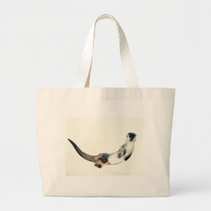 Curious Otter 2003 Large Tote Bag