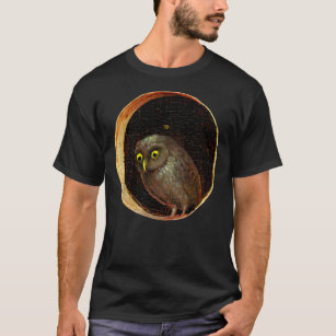 Curious Owl Hieronymus Bosch Garden Of Earthly Del T-Shirt