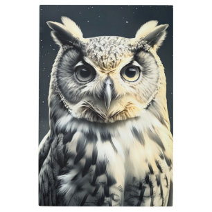 Curious Owl Metal Print
