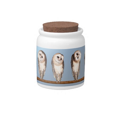 Curious owls candy jar