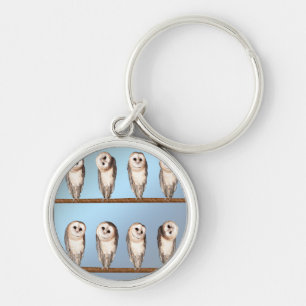 Curious owls keychain