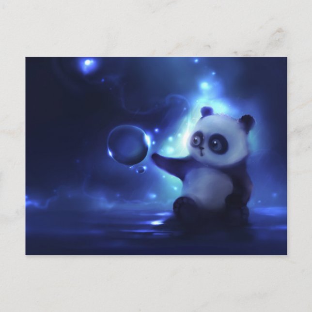 Curious Panda Postcard (Front)