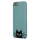 Curious Peeking Black Kitty Cat Cool Cat Lover's