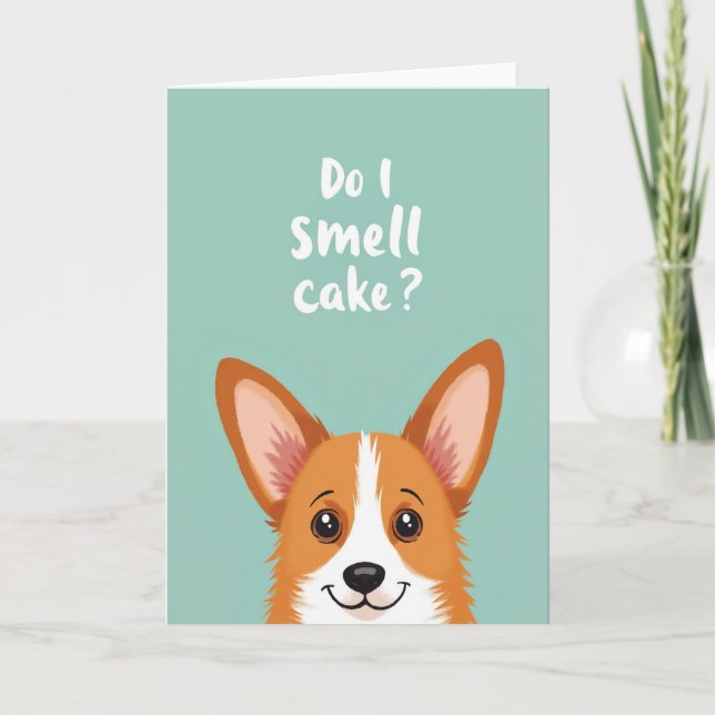 Curious Pup Birthday Card (Front)