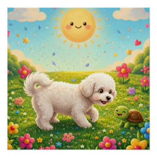 Curious Pup Poster