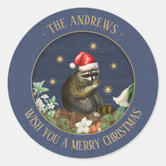 Curious Raccoon Customizable Gift Stickers